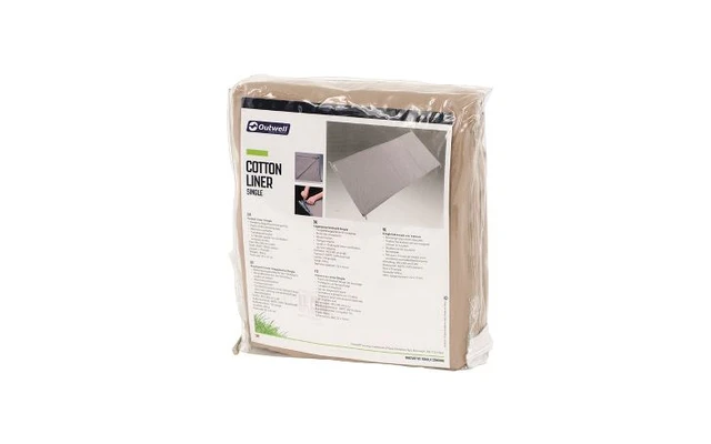 Outwell Cotton Liner Coton Housse Intérieure Simple 185 X 80 Cm Beige 4 Outwell Cotton Liner Coton Housse Intérieure Simple 185 X 80 Cm Beige – Image 2