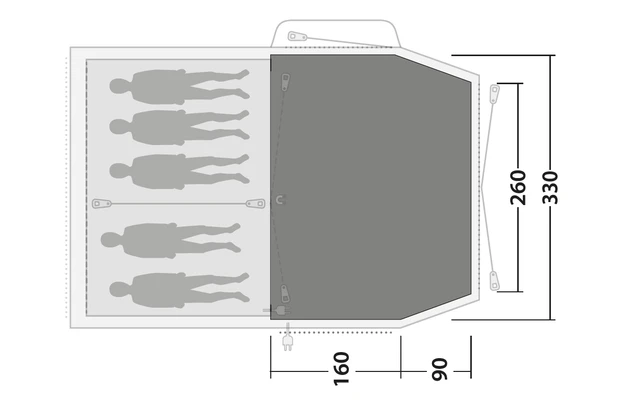 Outwell Tapis De Tente Flat Woven Carpet Nevada 5P 4 Outwell Tapis De Tente Flat Woven Carpet Nevada 5P – Image 2